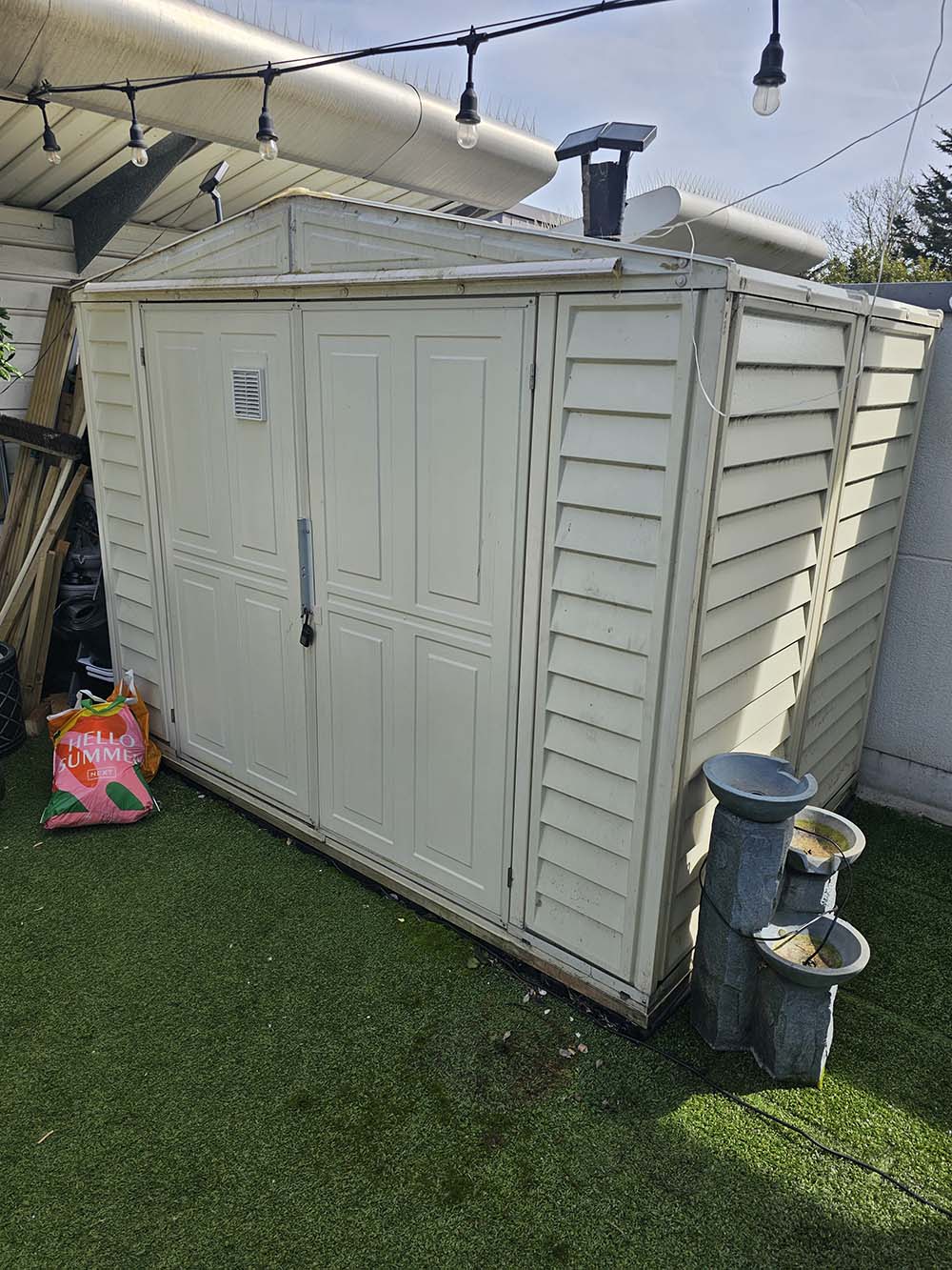 Garden shed removal